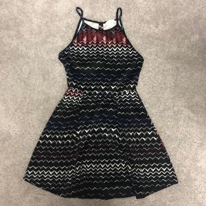 Chevron patterned dress